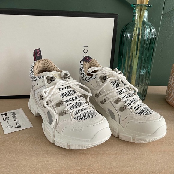 Gucci Shoes - NEW Gucci Flasthrek Sneakers white 38.5